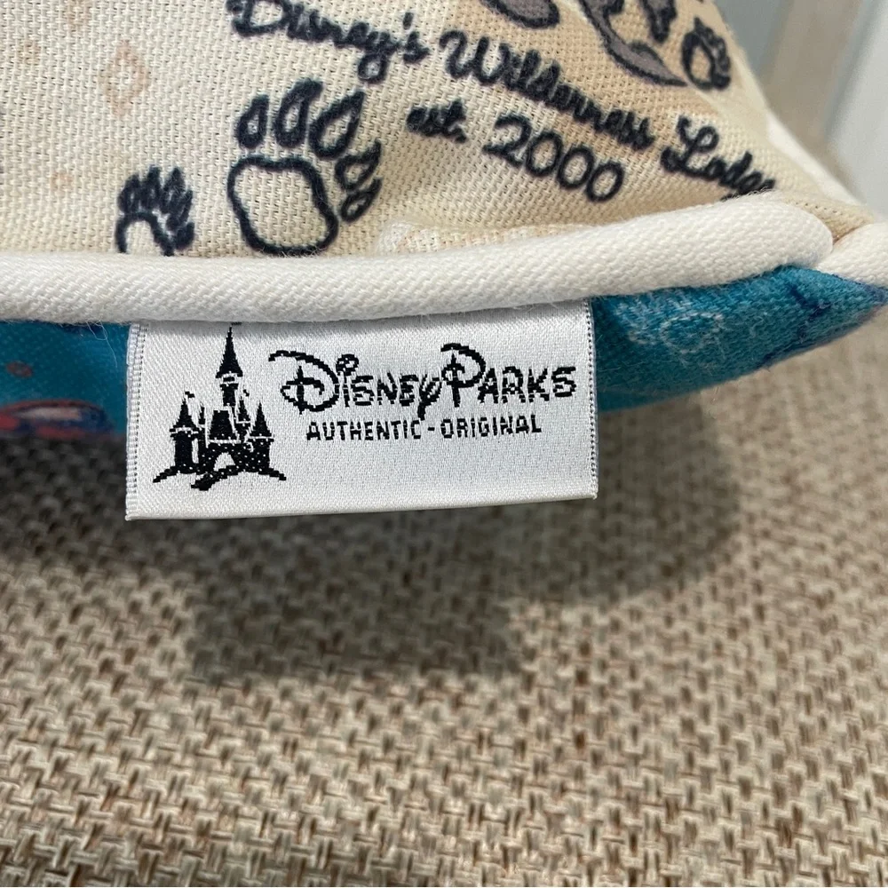 Disney World Commemorative Park Resort 1 Throw Pillow Mickey Reversible 2 Sided